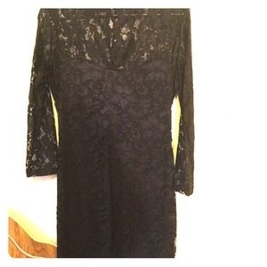 Black lace dress